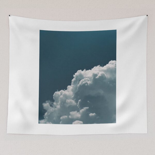Item preview, Big Fluffy Clouds In A Deep Blue Sky Photographic Print designed and sold by Mother-Nature65.
