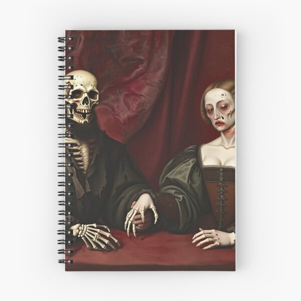 Item preview, Undead Tudor couple horror haunted house halloween art designed and sold by Vintage Designs +.