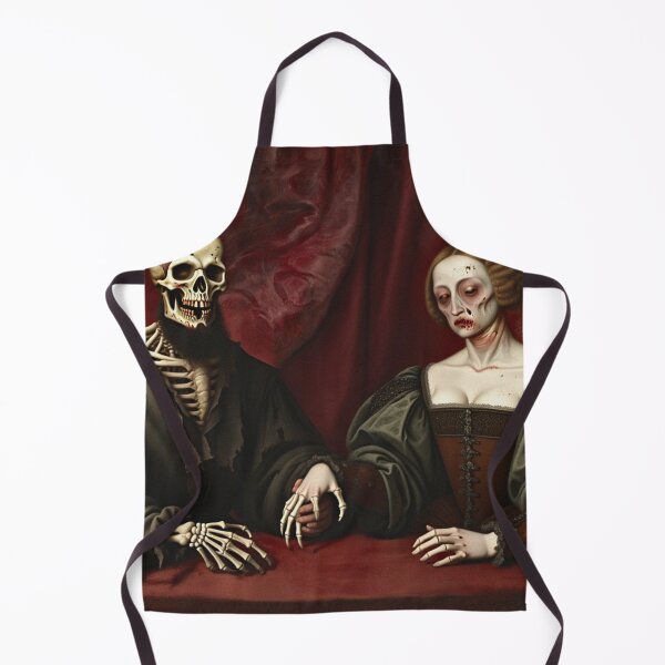 Item preview, Undead Tudor couple horror haunted house halloween art designed and sold by Vintage Designs +.