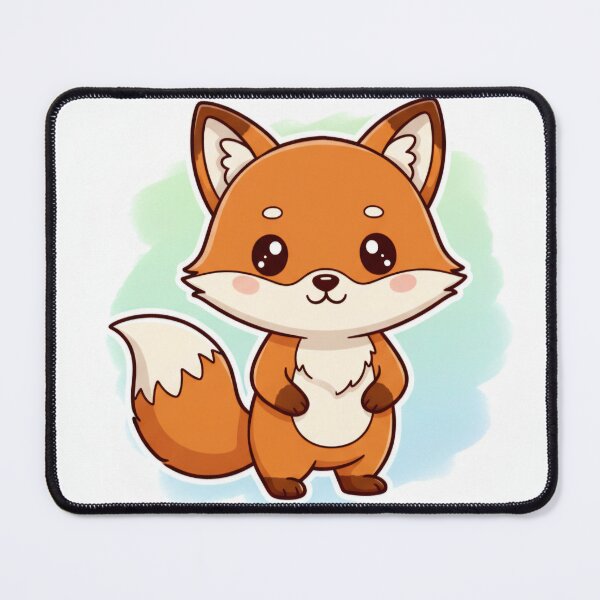Item preview, Little Fox Mascot – Cute Fluffy Fox Cartoon designed and sold by Chicbyvalde973.