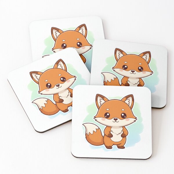 Item preview, Little Fox Mascot – Cute Fluffy Fox Cartoon  designed and sold by Chicbyvalde973.
