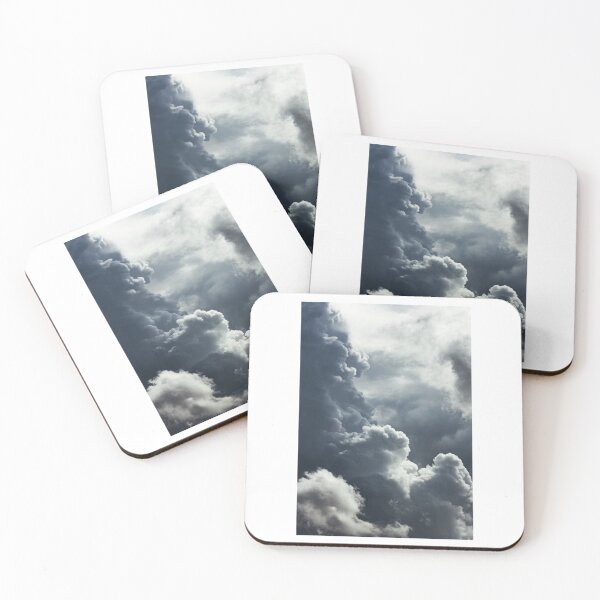 Item preview, Grey and White Fluffy Storm Clouds Photographic Print designed and sold by Mother-Nature65.
