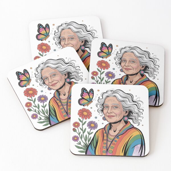 Item preview, Elderly White Hippie Women   designed and sold by AleksandraJac05.