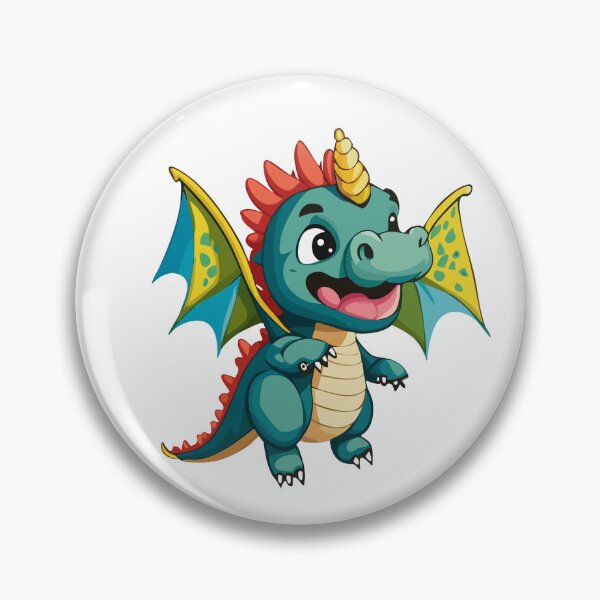 Item preview, Cute Little Flying Teal Baby Dragon designed and sold by Art-Horizon.