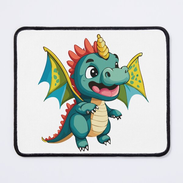 Item preview, Cute Little Flying Teal Baby Dragon designed and sold by Art-Horizon.