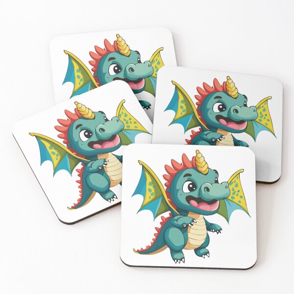 Item preview, Cute Little Flying Teal Baby Dragon designed and sold by Art-Horizon.