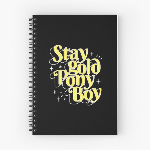 Item preview, The Outsiders Soft Yellow Stay Gold Script designed and sold by ANTYDEPAUL.