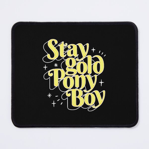 Item preview, The Outsiders Soft Yellow Stay Gold Script designed and sold by ANTYDEPAUL.