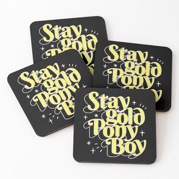 Item preview, The Outsiders Soft Yellow Stay Gold Script designed and sold by ANTYDEPAUL.