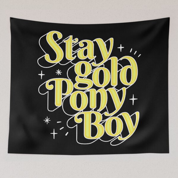 Item preview, The Outsiders Soft Yellow Stay Gold Script designed and sold by ANTYDEPAUL.