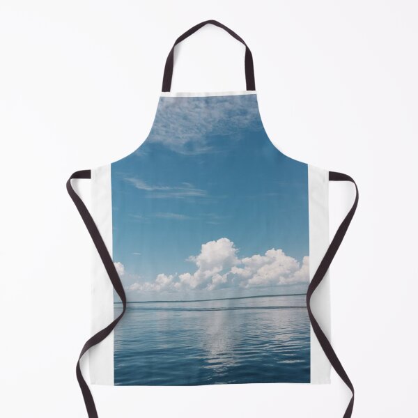 Item preview, White Clouds In Blue Sky Over Calm Waters Photographic Print designed and sold by Mother-Nature65.