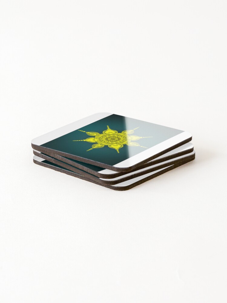Thumbnail 4 of 5, Coasters (Set of 4), Gold rush designed and sold by Rooprao.