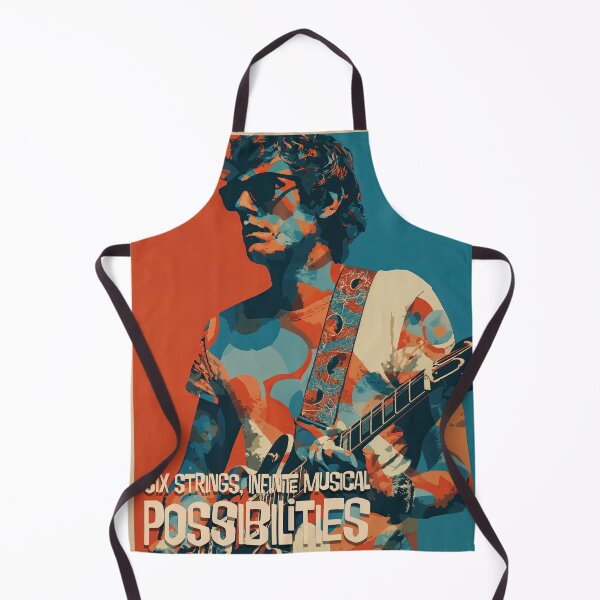 Item preview, Six Strings, Infinite Possibilities: Retro Guitar Vibes designed and sold by ForeverPrintsOK.