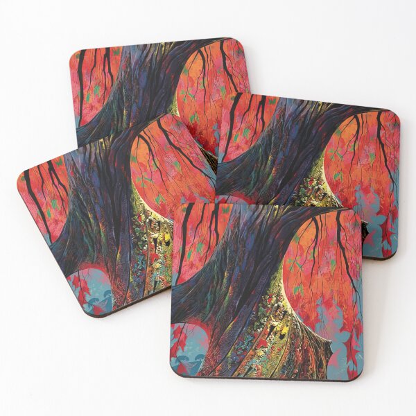 Item preview, Eyvind Earle - Fire Red And Gold designed and sold by meldefiart.