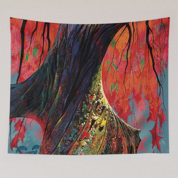 Item preview, Eyvind Earle - Fire Red And Gold designed and sold by meldefiart.