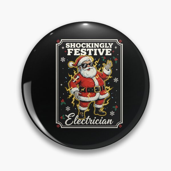 Item preview, Shockingly Festive Electrician Santa Christmas Humorous/ designed and sold by BornBorn.