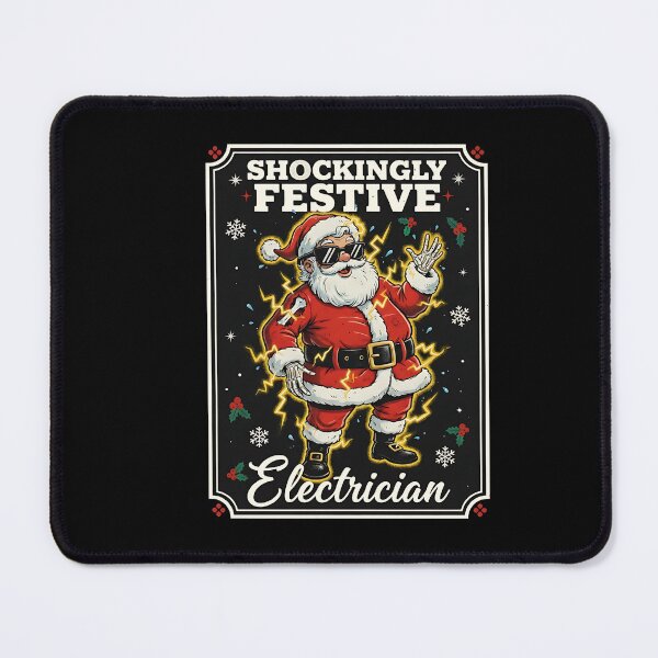 Item preview, Shockingly Festive Electrician Santa Christmas Humorous/ designed and sold by BornBorn.