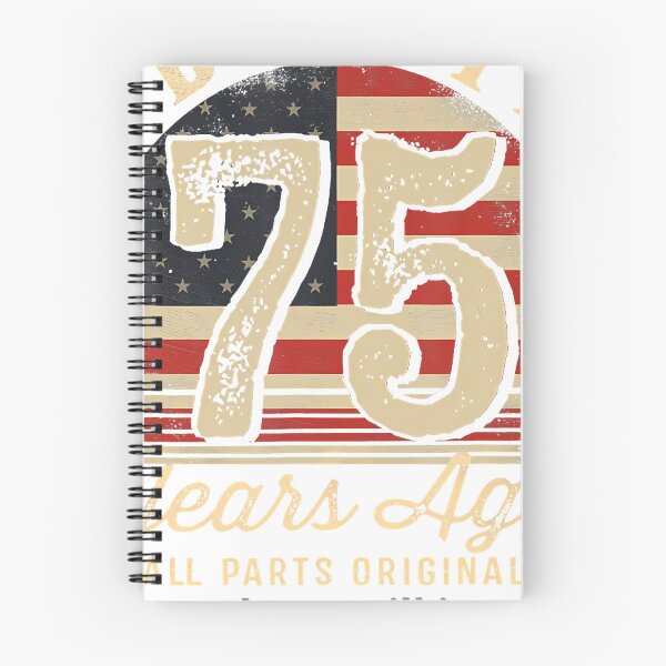 Item preview, Built 75 Years Ago Funny 75Th Birthday Usa Flag designed and sold by TysonLangosh.