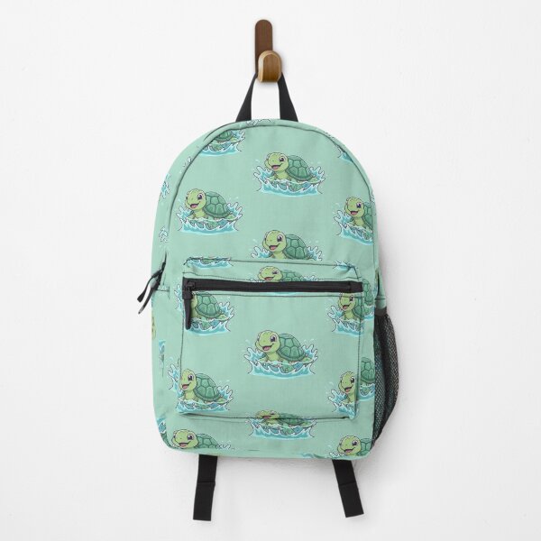 Item preview, Cute Splashing Baby Turtle – Adorable Cartoon Sea Turtle Illustration designed and sold by Royalsticker.