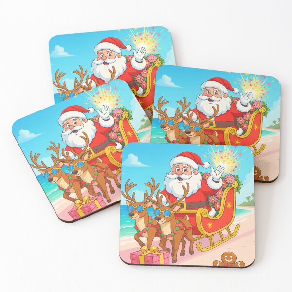 Item preview, Tropical Sleigh Ride — Santa in Paradise designed and sold by Laugh & Rewind .