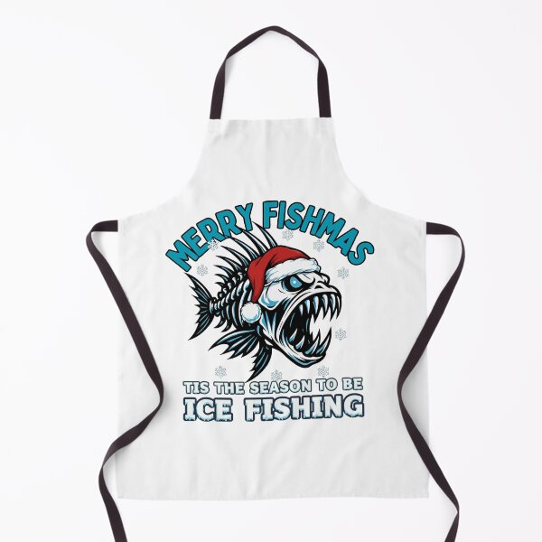 Item preview, Merry Fishmas Ice Fishing – Funny Christmas Fishing Design designed and sold by WayoftheWater.