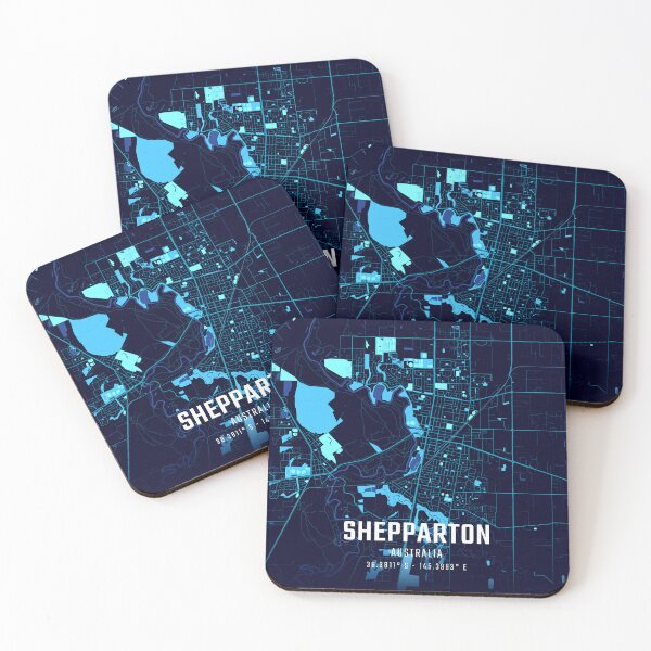 Item preview, Shepparton Midnight City Map designed and sold by HomeLivingCo.