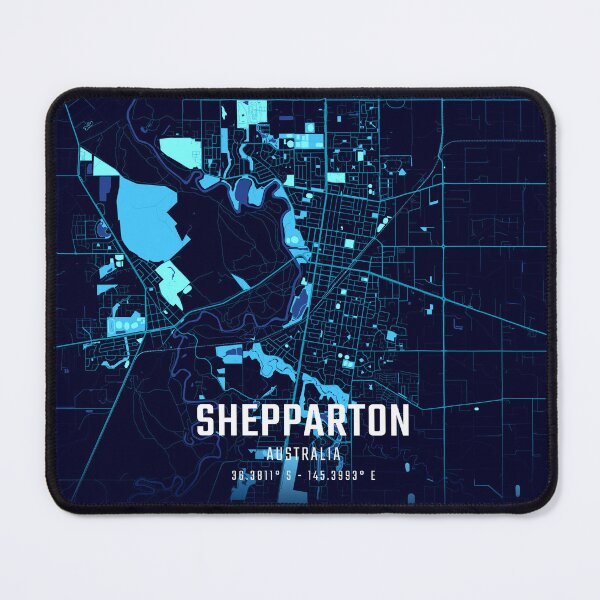 Item preview, Shepparton Midnight City Map designed and sold by HomeLivingCo.