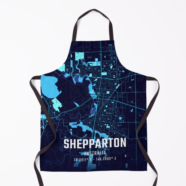 Item preview, Shepparton Midnight City Map designed and sold by HomeLivingCo.