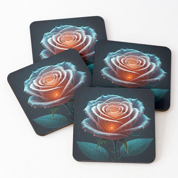 Item preview, Rose of Luminous Spider Silk designed and sold by PawPrintedArt.
