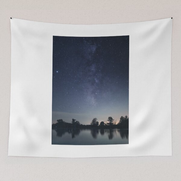 Item preview, Night Sky River Reflection Photographic Print designed and sold by Mother-Nature65.