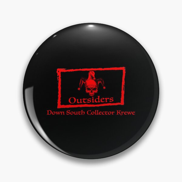 Item preview, The Outsiders Red Skull Krewe Inspired Emblem designed and sold by ANTYDEPAUL.