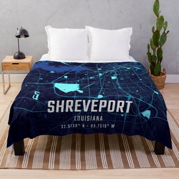 Item preview, Shreveport Midnight City Map designed and sold by HomeLivingCo.