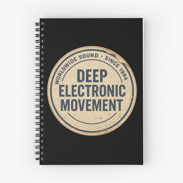Artikelvorschau, Deep Electronic Movement – Vintage Electronic Music Badge entworfen und verkauft von |TRSSHOP|.