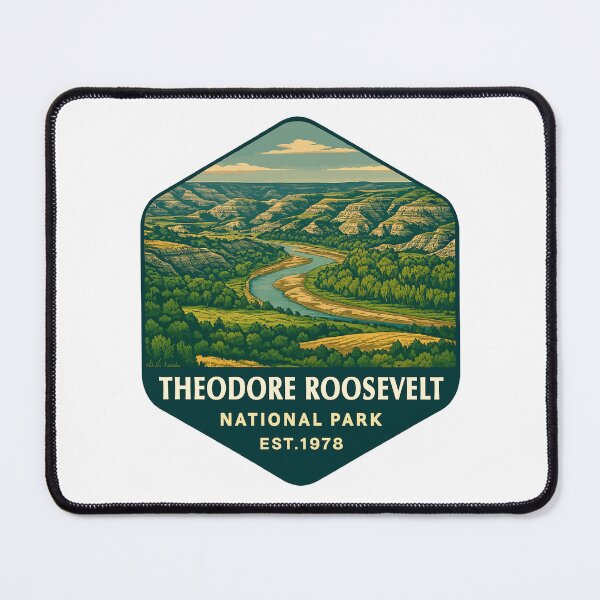 Item preview, Pegatina del Parque Nacional Theodore Roosevelt designed and sold by Ismeal Von.