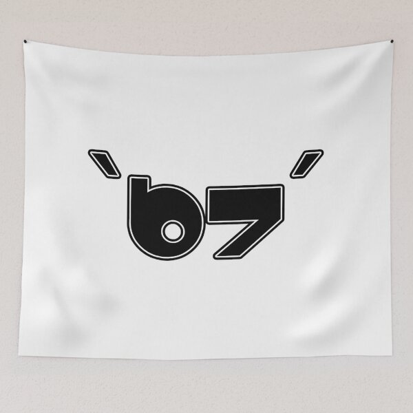 Item preview, 67 Aesthetic Symbol – TikTok Trend Minimal Line Art designed and sold by JaaGo PopLab.