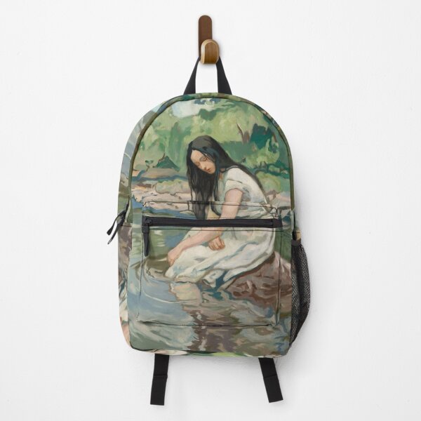 Item preview, Rêverie au Bord de l’Eau – French Romantic Painting designed and sold by CARRAANN.