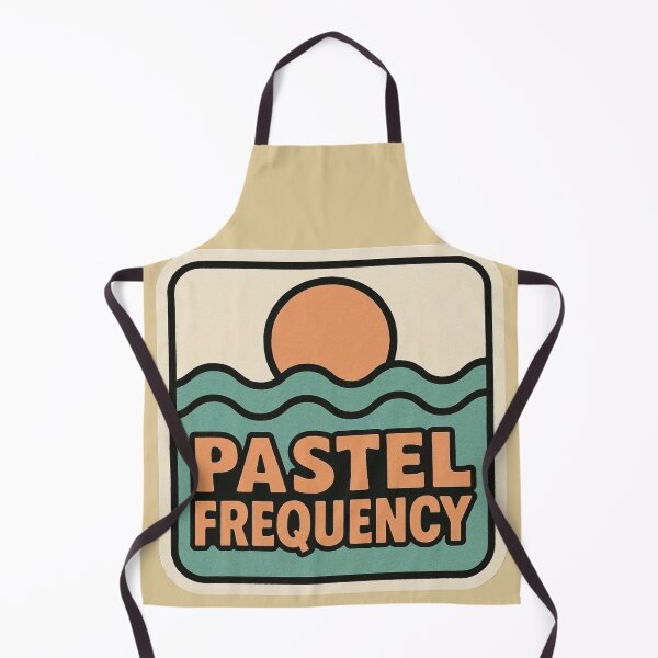 Item preview, Pastel Frequency – Soft Retro Sunset Chillwave Badge designed and sold by |TRSSHOP|.