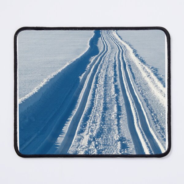 Item preview, Distant Snow Tracks To the Horizon Photographic Print designed and sold by Mother-Nature65.