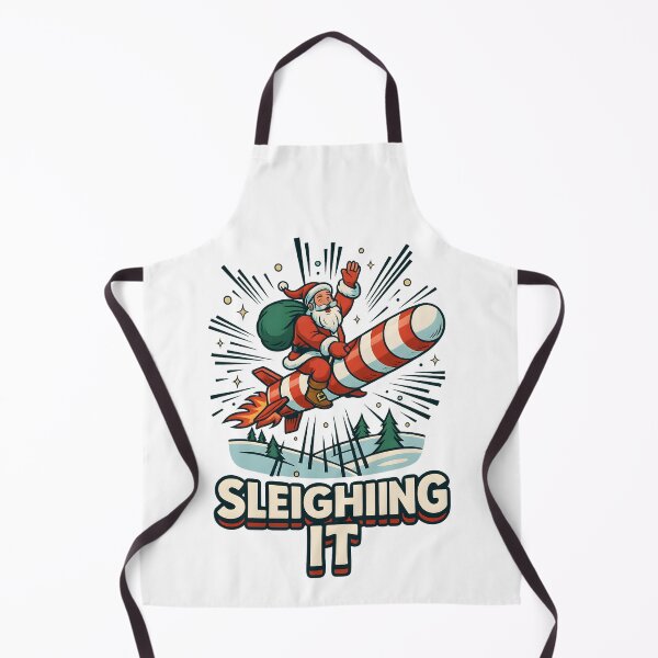 Item preview, Sleighing It – Santa Rocket Ride designed and sold by SoulenCify.