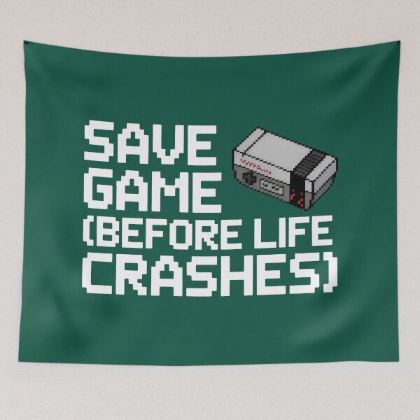 Item preview, Save Game Before Life Crashes Pixel Console Design designed and sold by SplashTastic.