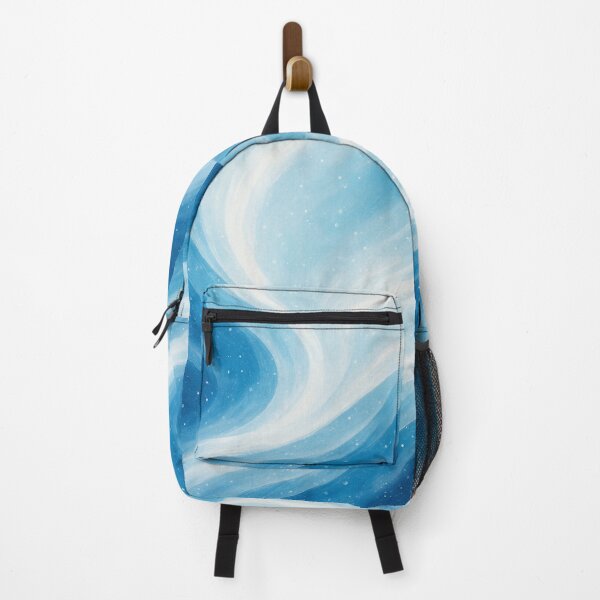 Item preview, Abstract Frozen Waves – Icy Winter Blue Art designed and sold by Sadia Jannat.