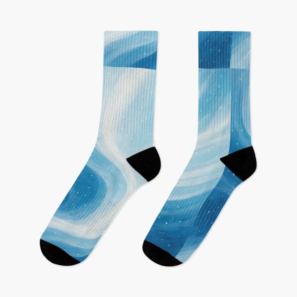 Item preview, Abstract Frozen Waves – Icy Winter Blue Art designed and sold by Sadia  Jannat.