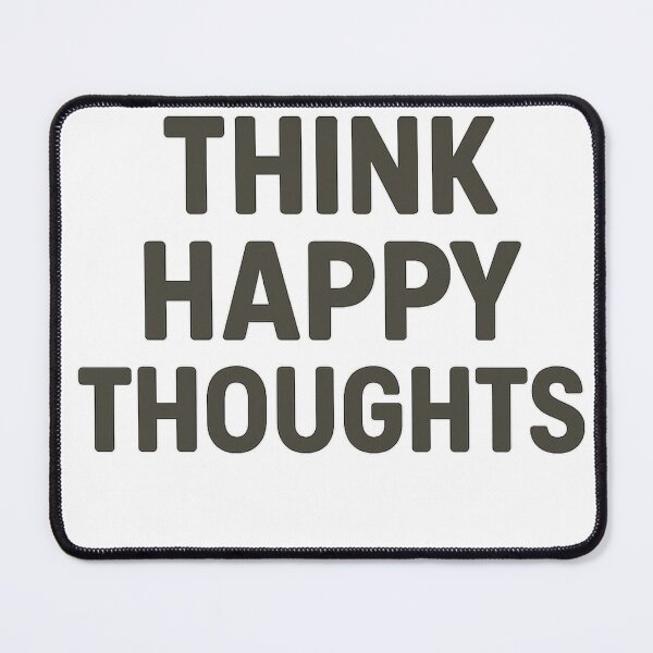 Item preview, Think Happy Thoughts Minimal Typography designed and sold by VibeLab_Art.