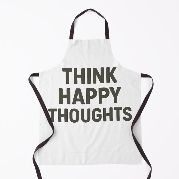 Item preview, Think Happy Thoughts Minimal Typography designed and sold by VibeLab_Art.