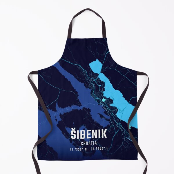 Item preview, Šibenik Midnight City Map designed and sold by HomeLivingCo.