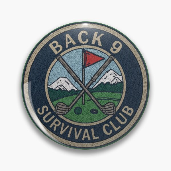 Item preview, Back 9 Survival Club | Styled As A Embroidered Patch Golf Gift Classic Retro Design designed and sold by Searching ideas.