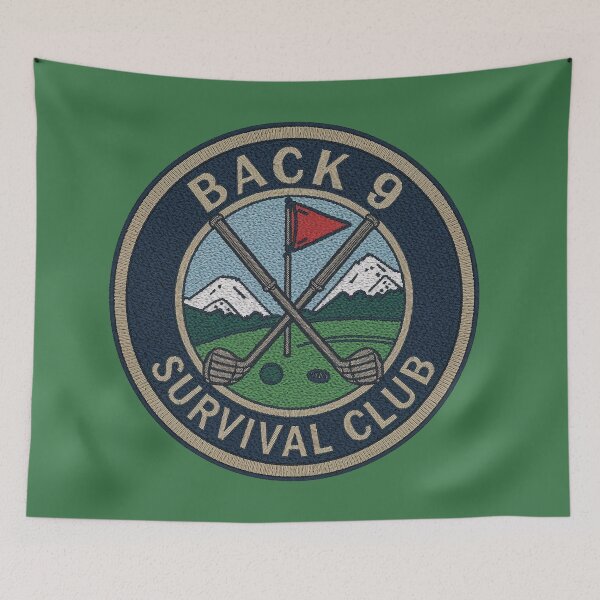 Item preview, Back 9 Survival Club | Styled As A Embroidered Patch Golf Gift Classic Retro Design designed and sold by Searching ideas.