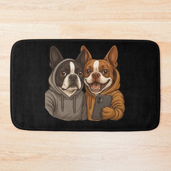 Item preview, Funny Boston Terrier Dogs Take Selfie designed and sold by DeansDesigns44.