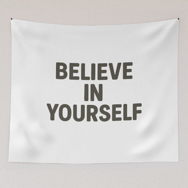 Item preview, Believe In Yourself Minimal Typography designed and sold by VibeLab_Art.