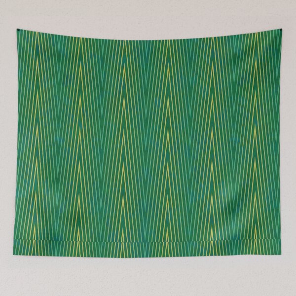 Item preview, Emerald V-Line Chevron Geometric Linear Pattern designed and sold by PVTCreations.